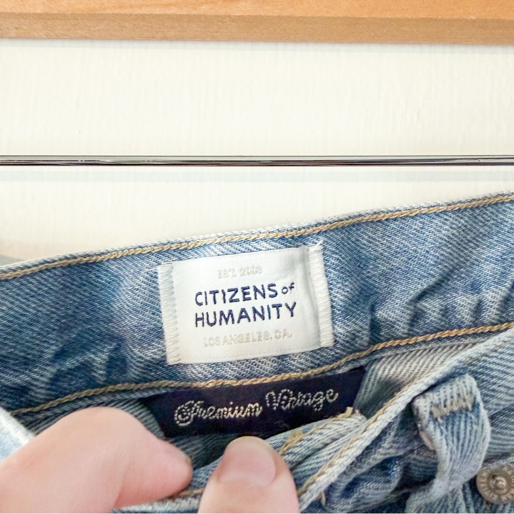 Citizens of Humanity Dahlia Bow Leg Baby Roll
Jeans Ribbon Blue Size 26 - Picture 8 of 16
